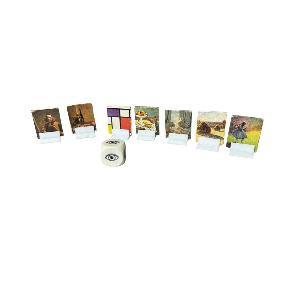 Clue The Great Museum Caper Board Game Replacement Parts Lot Paintings Dice